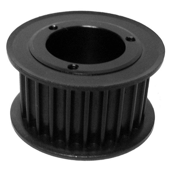 QD72-8M-30, Timing Pulley, Cast Iron, Black Oxide,
